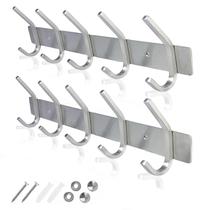 Suporte de parede em aço inoxidável GlazieVault para cabide (pacote com 2)