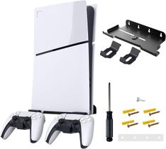 Suporte De Parede Em Aço Para Playstation 5 Slim Digital e Ultra Base Preto - PGTECH