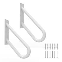 Suporte de parede externo branco Handrail YEOOE em forma de U de 18" Suporte de parede externo branco Handrail YEOOE em forma de U de 18"