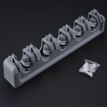 Suporte De Parede Ganchos Acessórios Porta Vassoura Mop Rodo Pendurador de Utensílios Limpeza Suporte De Parede Ganchos Acessórios Porta Vassoura Mop Rodo Pendurador de Utensílios Limpeza