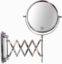 Suporte de parede Mirror Deco Brothers extensível de 8 polegadas 7X Chrome Suporte de parede Mirror Deco Brothers extensível de 8 polegadas 7X Chrome