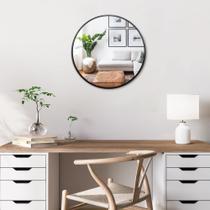 Suporte de parede Mirror Itrue Small Round 30 cm com estrutura de metal preto