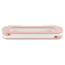 Suporte de Parede Multiuso para Toalhas Sapatos Chinelos em Plástico com Design Dobrável Rosa Clink