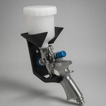 Suporte de Parede ou Painel para Pistola de Pintura com Suporte para Caneca