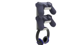 Suporte De Parede Para 2 Controles E Headset Xbox Ps4 Ps3 - PEKO Suporte De Parede Para 2 Controles E Headset Xbox Ps4 Ps3 - PEKO