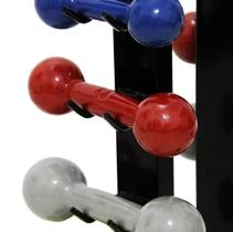 Suporte De Parede Para 2 Pares De 4 Halteres De Peso Academia Residencial Fitness Profissional