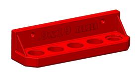 Suporte de Parede para 4 die e 01 shell Holder