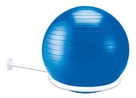 Suporte De Parede Para Bola Suiça Pilates - Branco