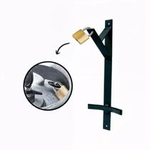 Suporte de Parede para Botijão de Gás com Trava Antirroubo Cozinha Área de Serviço Lavanderia