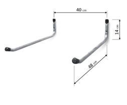 Suporte de Parede para Cadeiras de Praia em Alumínio até 7 cadeiras