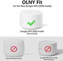 Suporte de parede para Google WiFi - Sem bagunça (3 unidades, branco) - AMORTEK