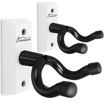 Suporte de parede para guitarra Onmiwod White Hardwood, pacote com 2 unidades em forma de U Suporte de parede para guitarra Onmiwod White Hardwood, pacote com 2 unidades em forma de U