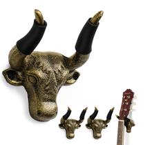 Suporte de parede para guitarra, pacote com 3, Adowes Bull Head Cast Iron