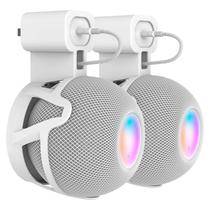 Suporte de parede para HomePod Mini CUHIOY com gerenciamento de cabos Suporte de parede para HomePod Mini CUHIOY com gerenciamento de cabos