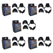 Suporte De Parede Para Jogos controles e fone hedaset Ps5 Ps4 Ps3 games - avui.ideias