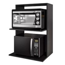 Suporte de Parede para Microondas e Forno em MDF Reforçado Ideal para Cozinhas Pequenas Organização e Estilo Suporte de Parede para Microondas e Forno em MDF Reforçado Ideal para Cozinhas Pequenas Organização e Estilo