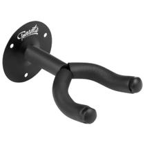 Suporte de Parede Para Pendurar Guitarra Cavaco Baixo Violão Ukulele Cor Preto Aço Reforçado Gancho Emborrachado