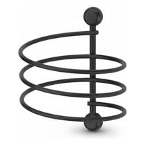 Suporte de parede para secador de cabelos preto fosco schmitt