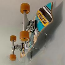 Suporte de Parede para Skateboard WANLIAN 15x12 cm Transparente - Pacote com 2 unidades