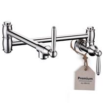 Suporte de parede para torneira de enchimento de vasos YSNOL com braços giratórios duplos