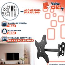 Suporte De Parede Para TV Articulado 14" á 42" Polegada Retrátil Compativel Smart Tv
