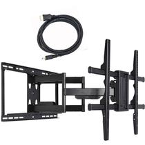Suporte de parede para TV VideoSecu com extensão de 24" e movimento total, articulado e giratório Suporte de parede para TV VideoSecu com extensão de 24" e movimento total, articulado e giratório