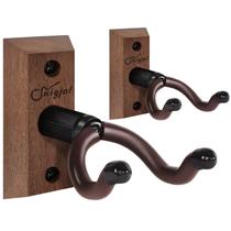 Suporte de Parede para Ukulele SNIGJAT em Madeira Nogueira Negra 2 Unidades Suporte de Parede para Ukulele SNIGJAT em Madeira Nogueira Negra 2 Unidades