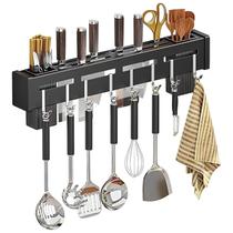 Suporte de Parede Para Utensilios e Talheres Com Ganchos Metal Suporte de Parede Para Utensilios e Talheres Com Ganchos Metal