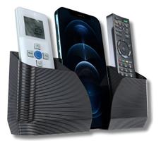 Suporte De Parede Porta 2 Controles Remoto Ar Tv E 1 Celular