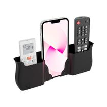 Suporte De Parede Porta 2 Controles Remoto Ar Tv E 1 Celular Universal Suporte De Parede Porta 2 Controles Remoto Ar Tv E 1 Celular Universal