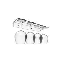 Suporte de parede porta 4 Taças Acrílico Transparente Suporte de parede porta 4 Taças Acrílico Transparente