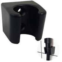 Suporte de Parede Preto Fosco ABS para Gatilho de Ducha Higienica Fixador Pistola Esguicho Bidê