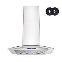Suporte de parede Range Hood FIREGAS 76cm 400m³/h em aço inoxidável Suporte de parede Range Hood FIREGAS 76cm 400m³/h em aço inoxidável