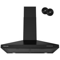 Suporte de parede Range Hood FIREGAS Black de 30 polegadas com LED 380CFM