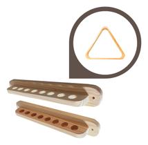 Suporte De Parede Resistente P 8 Tacos De Sinuca + Triangulo