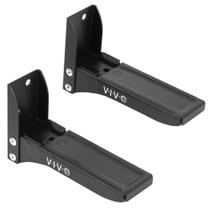 Suporte de parede Soundbar VIVO Steel Universal L Brackets pretos