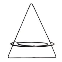 Suporte de Parede Tipo A com Aro (30cm) Preto JC JARDIM Suporte de Parede Tipo A com Aro (30cm) Preto JC JARDIM