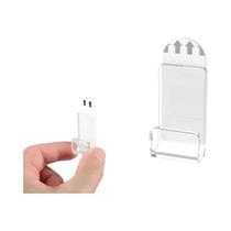 Suporte De Parede Transparente Em Acrílico Para Discos LP E CDs Expositor Autoadesivo Para 18, 24