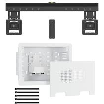Suporte de parede ultrafino para TV ynVISION.DESIGN 43-100" com caixa embutida Suporte de parede ultrafino para TV ynVISION.DESIGN 43-100" com caixa embutida