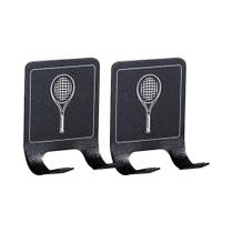 Suporte De Parede Universal Para Raquetes De Tênis, 2 Peças, Expositor Vertical Em Aço Inoxidável Suporte De Parede Universal Para Raquetes De Tênis, 2 Peças, Expositor Vertical Em Aço Inoxidável