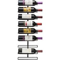 Suporte de parede Wine Rack Sorbus para 9 garrafas Black Metal