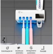 Suporte De Pasta Dente Automatico Uv Luz Esterilizador Adaptador Escova De Dentes Titular Limpador - TRS