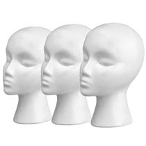 Suporte de peruca feminino de espuma Wig Head Smilco Tall x3