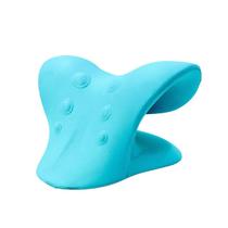 Suporte de Pescoço Almofada Ergonômica Alívio Tensões Ombros Azul