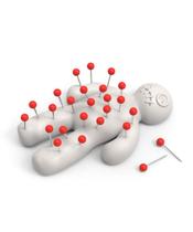 Suporte de pinos genuíno Fred Ouch Voodoo com 25 pinos