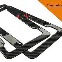 Suporte De Placa De Licença ABS De Plástico Com Padrão De Fibra De Carbono Para Mitsubishi Lancer
