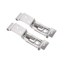 Suporte De Placa De Licença De Carro Em Aço Inoxidável Com Molas, 6 PCS, Clips Retangulares Para