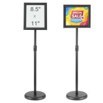 Suporte de placa de pedestal VEVOR 8,5x11" ajustável preto Suporte de placa de pedestal VEVOR 8,5x11" ajustável preto