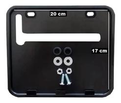 Suporte De Placa Preto Modelo Novo - Padrão Mercosul