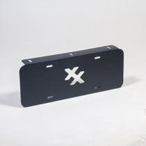 Suporte de Placa Universal Para-choque - Aço - Preto Fosco Suporte de Placa Universal Para-choque - Aço - Preto Fosco